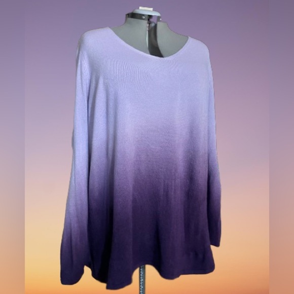 Denim 24/7 ombré sweater, wmns sz 1x - Picture 2 of 4